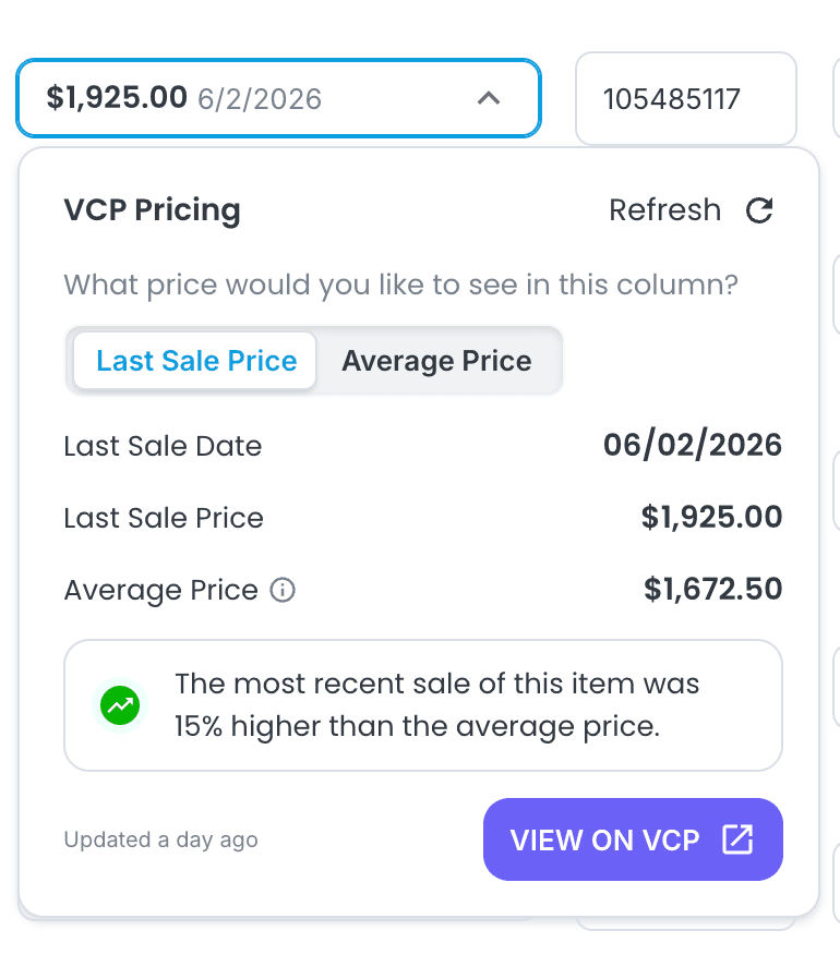 Vintage Card Prices